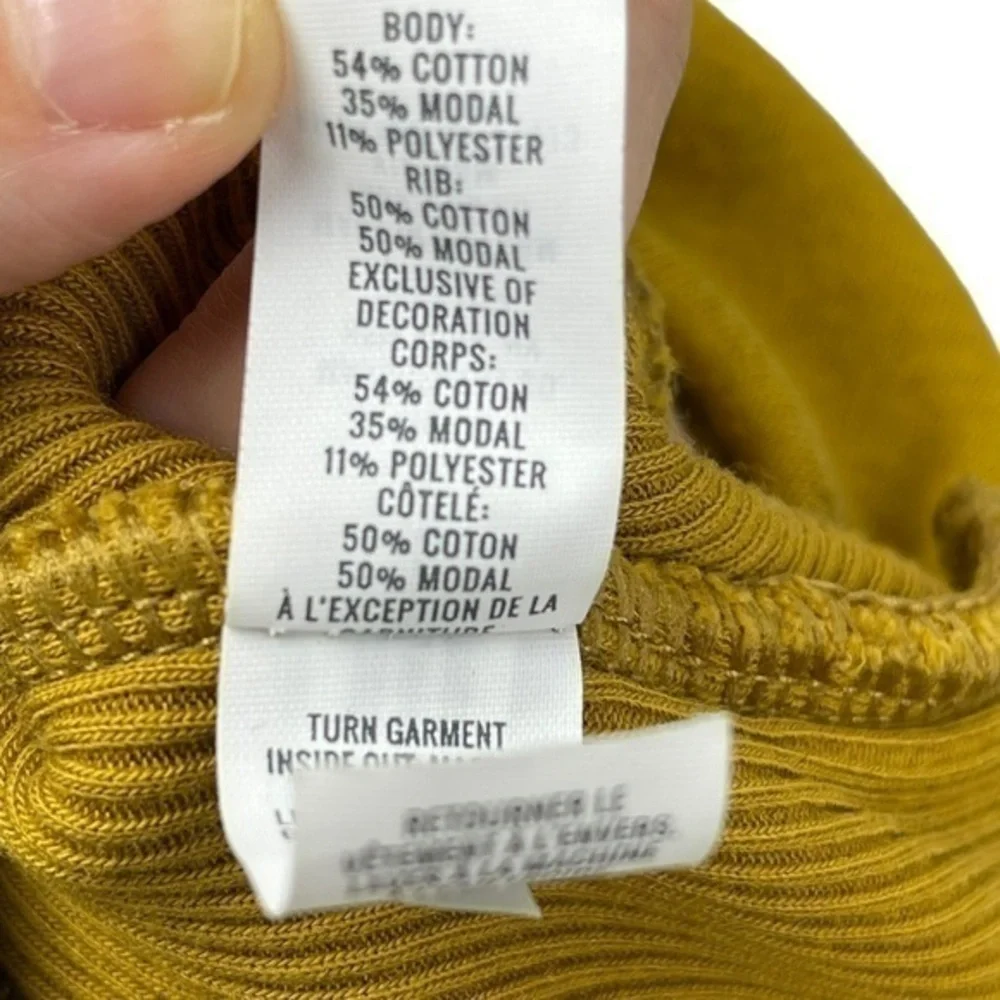 Aerie Long Sleeve Sweater in Mustard/Yellow Size Small‎ Women's - Picture 7 of 7